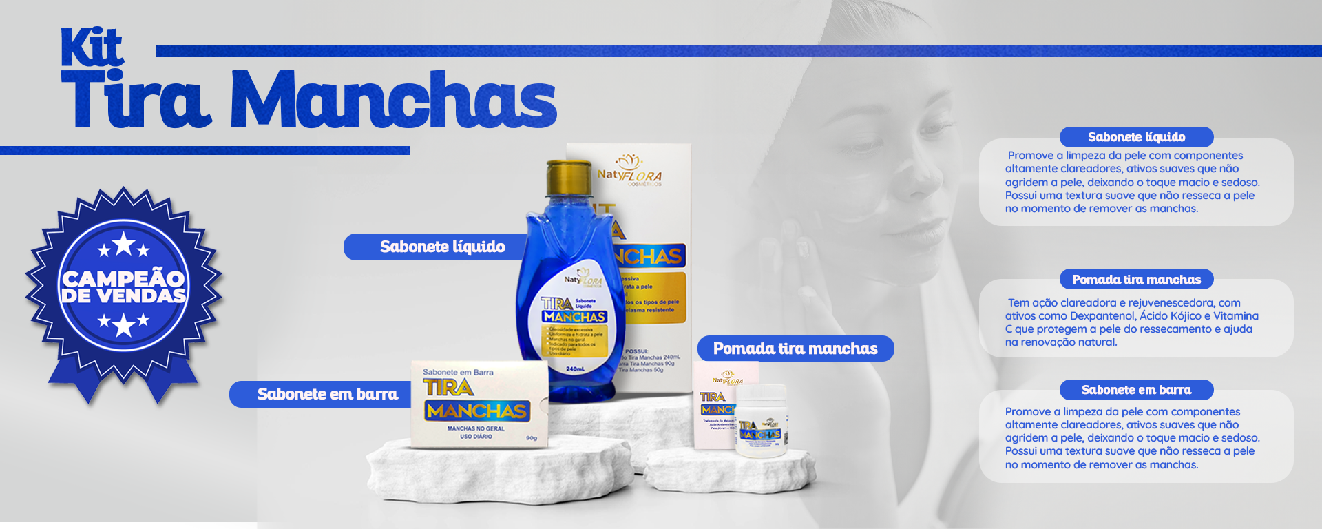 Kit tira manchas natyflora